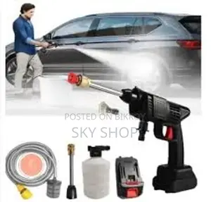 High-Pressure Car Wash Spray Gun Machine with Rechargeable 2 Batteries