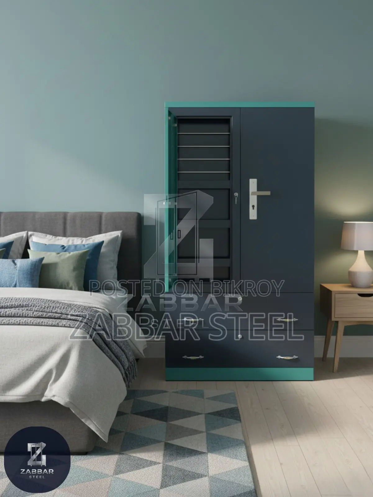 Zabbar Steel এর টু-ডোর স্টিল আলমারি(Steel Almirah)