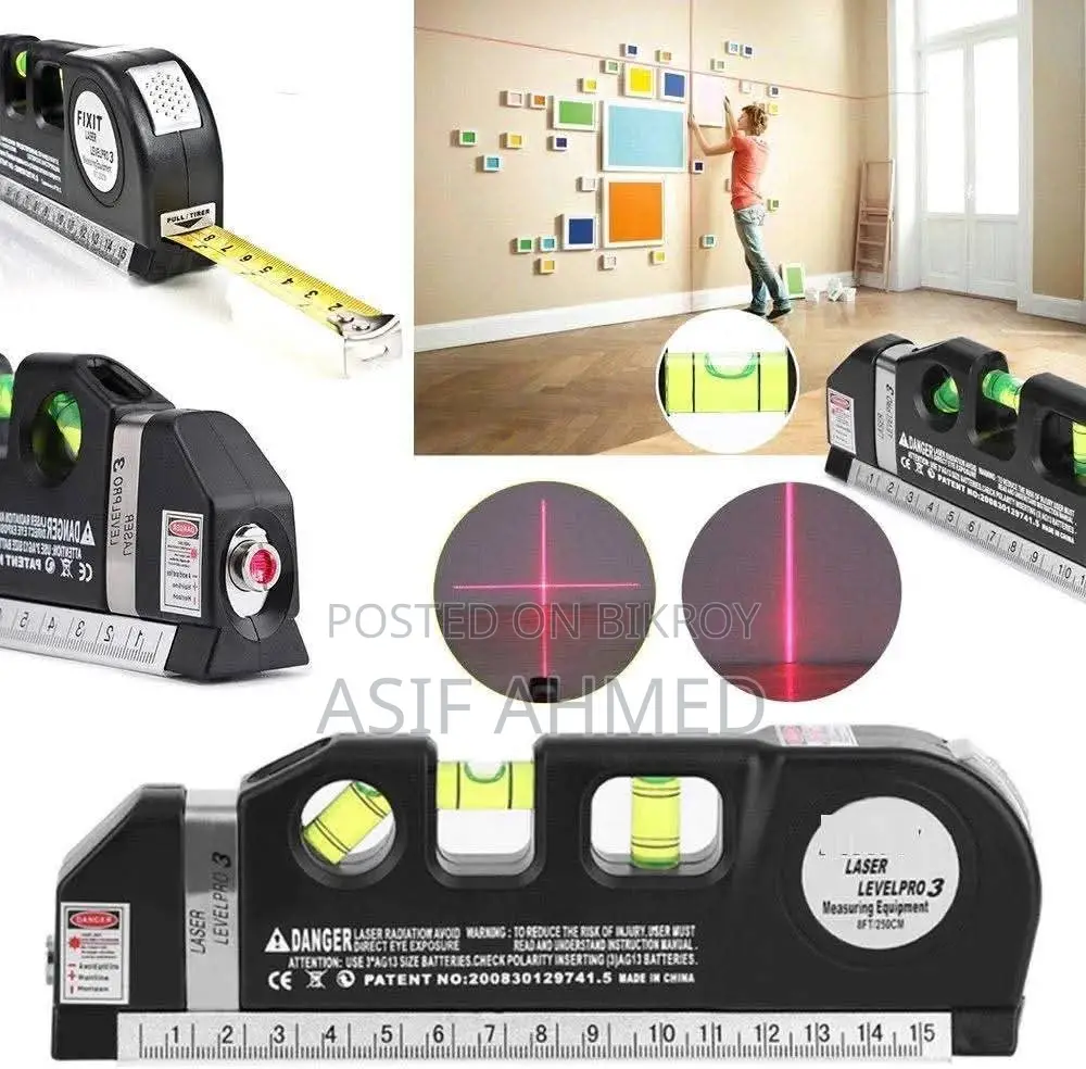 Fixit Laser Level Pro 3 Measuring Tape