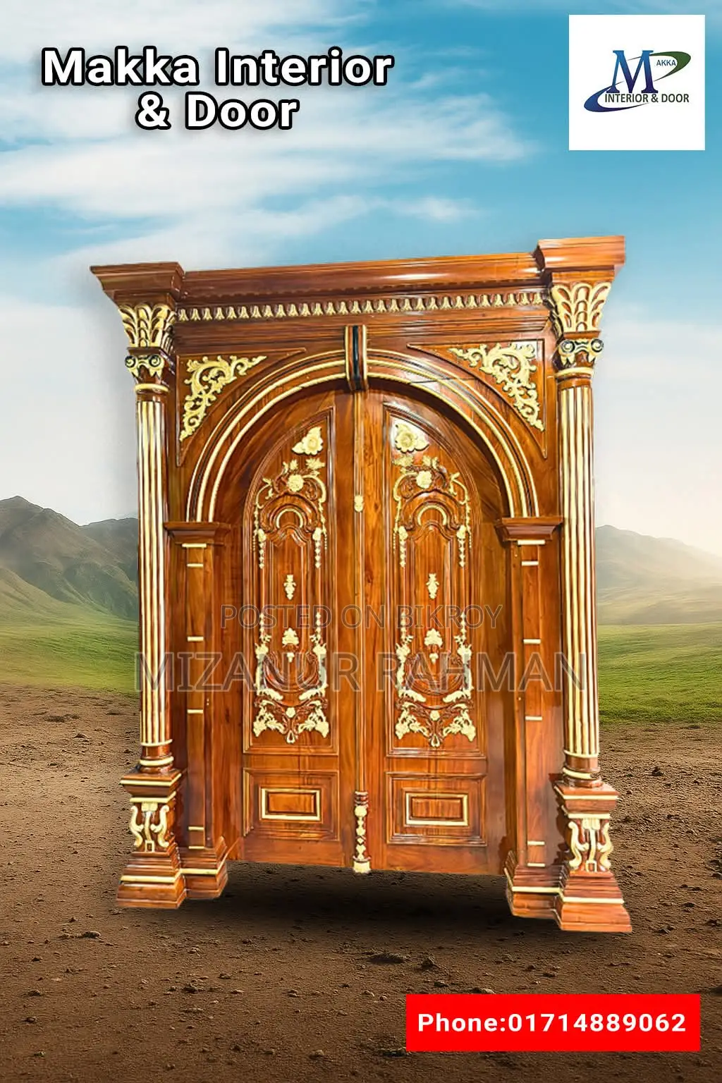 Royal double doors for duplex houses