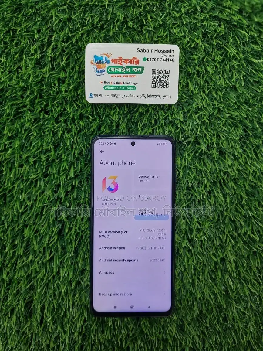 Xiaomi Poco X3 . (Used)
