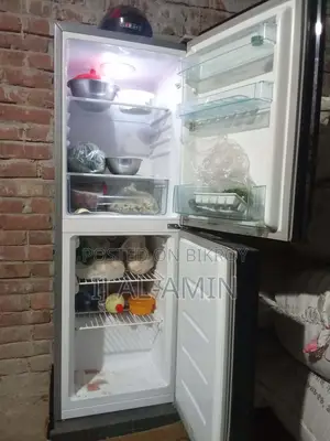 The fridge is brand new.