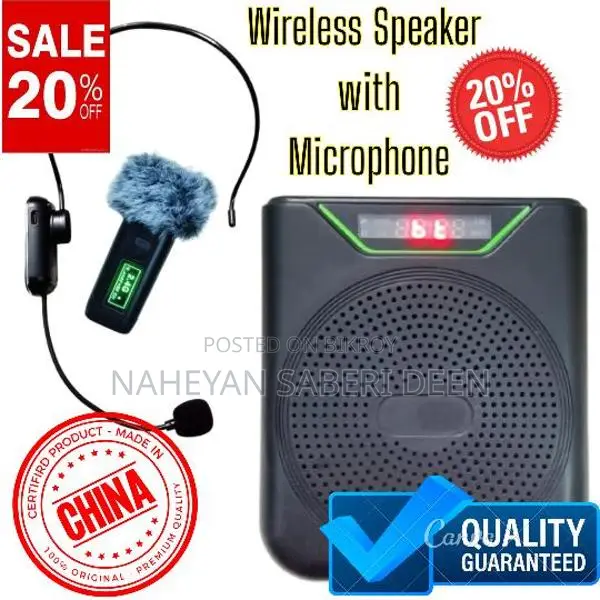 Wireless Speaker With Microphone For Teachers T'alims