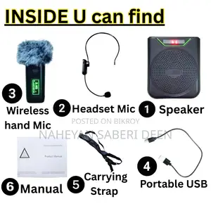 Wireless Speaker With Microphone For Teachers T'alims