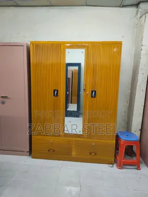 Three Door Navana Steel Almirah — Budget-Friendly Choice!