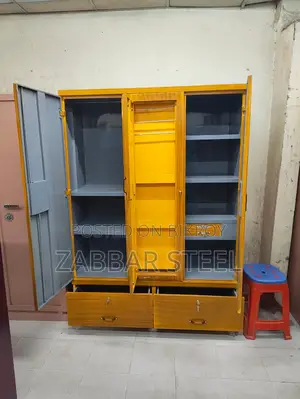 Three Door Navana Steel Almirah — Budget-Friendly Choice!