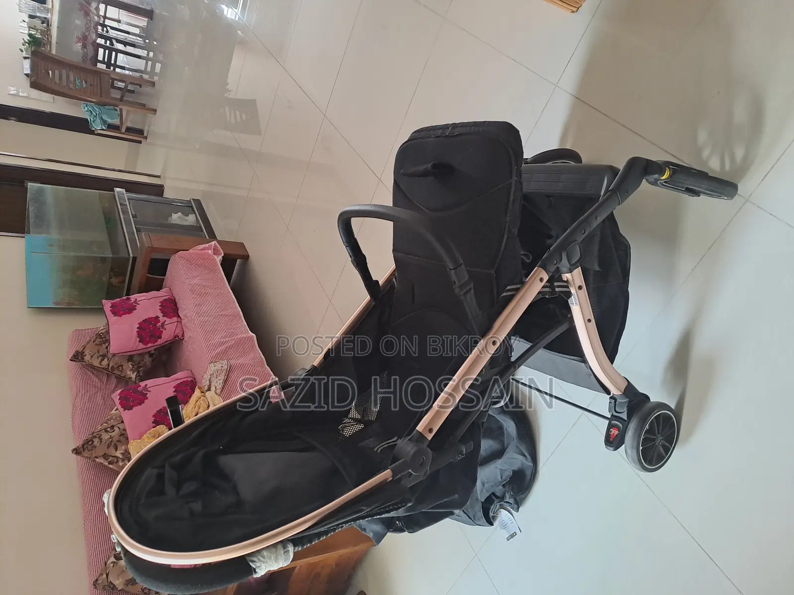 Bao Hao New Toby Qz1 Portable Stroller Luggage Prams - Black