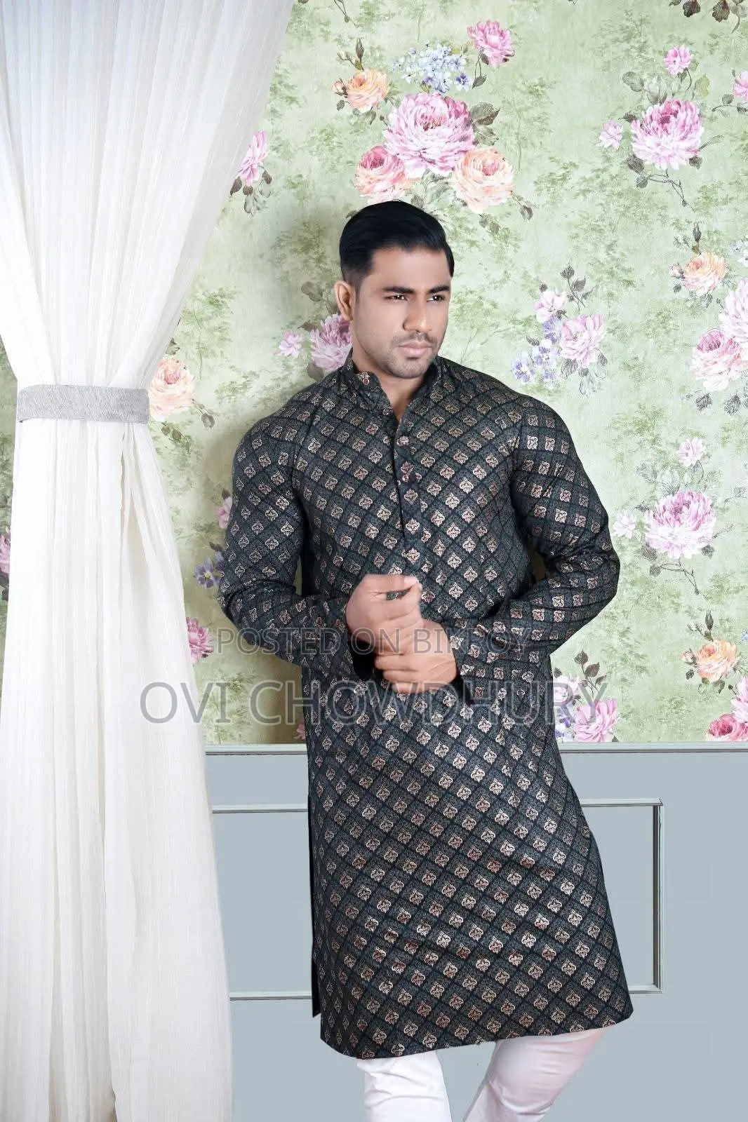 Stylish Print Panjabi