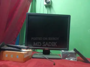 Dell Monitor + 2 TV Cards, Sound Box, and Remote for Sale