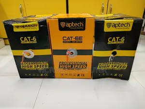 Aptech Cat-6 305 মিটার অরেঞ্জ নেটওয়ার্ক ক্যাবল