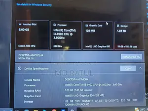 Powerful Desktop PC for Sale – i3 9th Gen | 8GB RAM SSD + HDD
