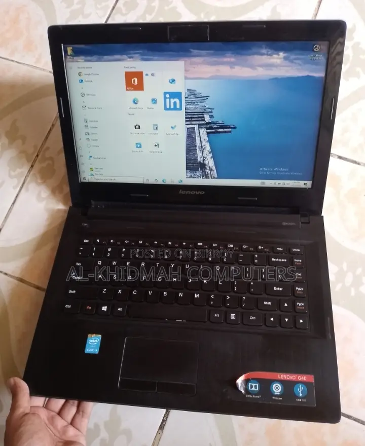 Lenovo Core i5 5th Gen Laptop, 750GB HDD, 4GB RAM, Courier Delivery Available.