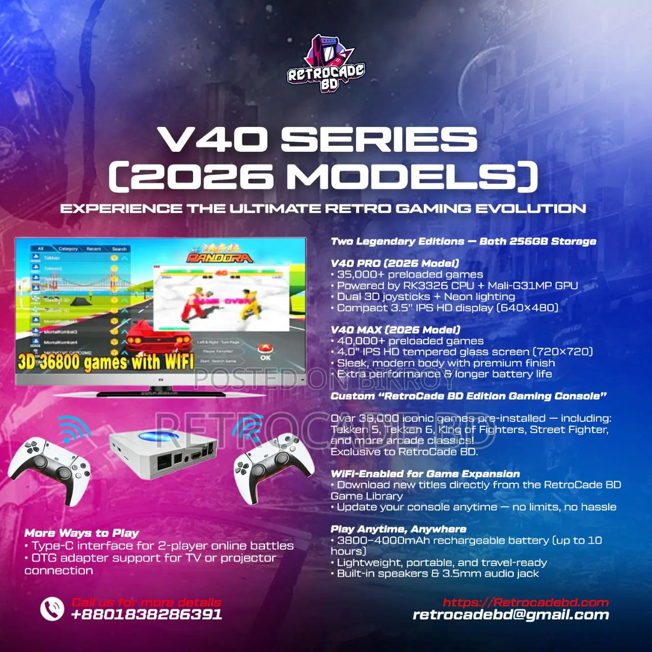 Handheld Retro Gaming Consoles 2026 Model