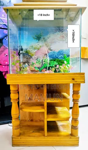 Aquarium (with wooden stand)