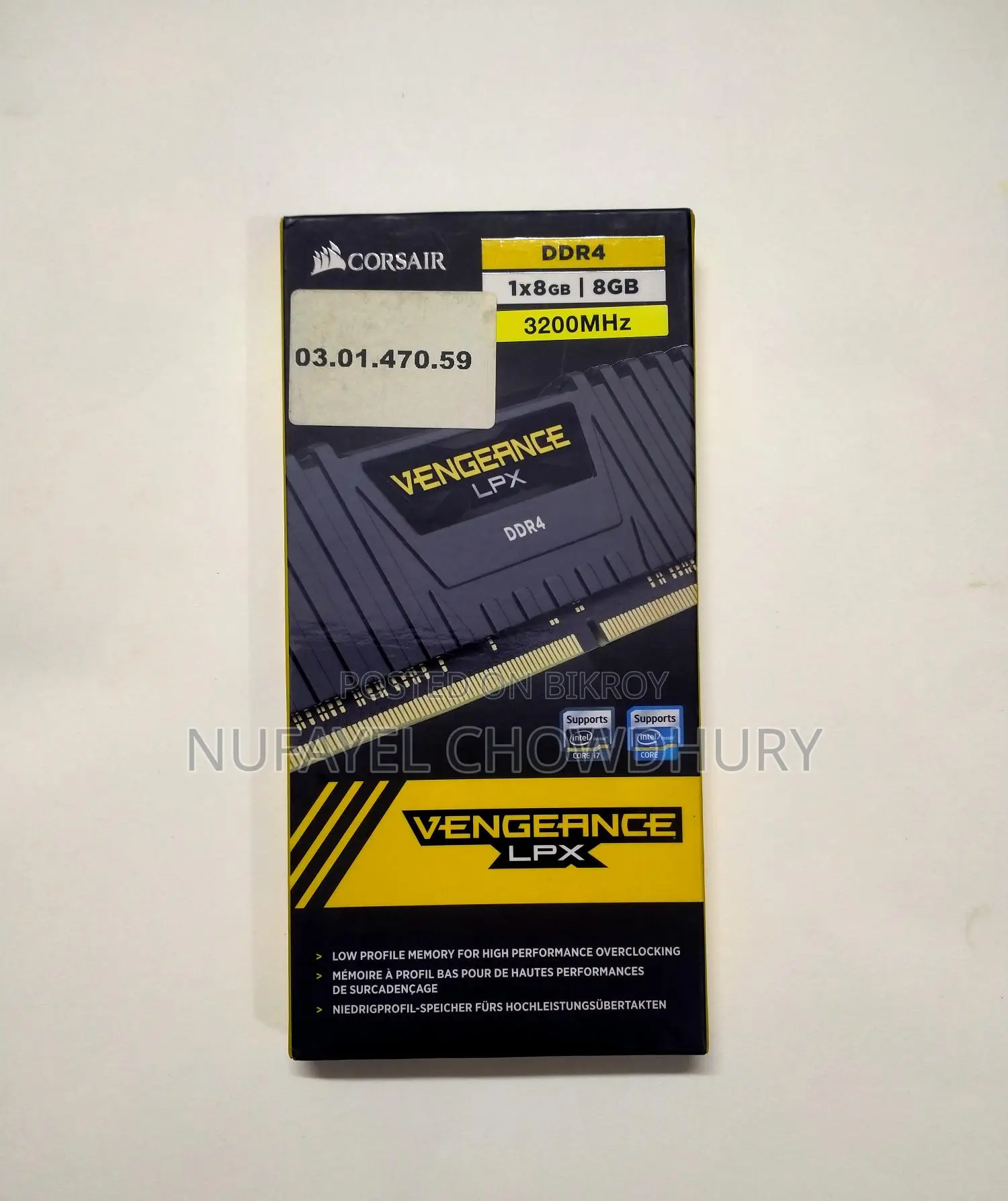 Corsair Vengeance LPX 8GB DDR4 3200MHz Desktop RAM