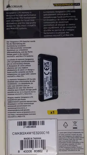 Corsair Vengeance LPX 8GB DDR4 3200MHz Desktop RAM