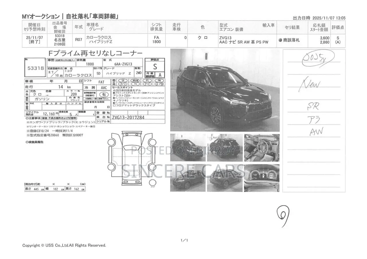 Toyota Corolla Cross Massive Grey New 2025