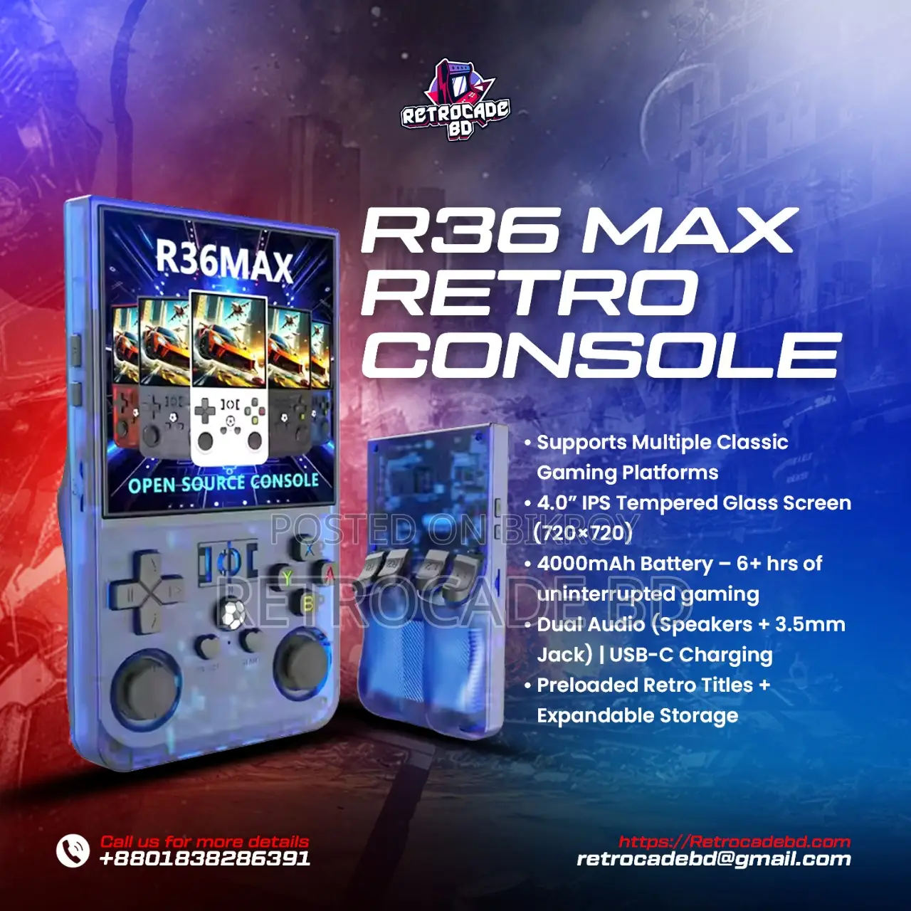 Handheld retro consoles few different models