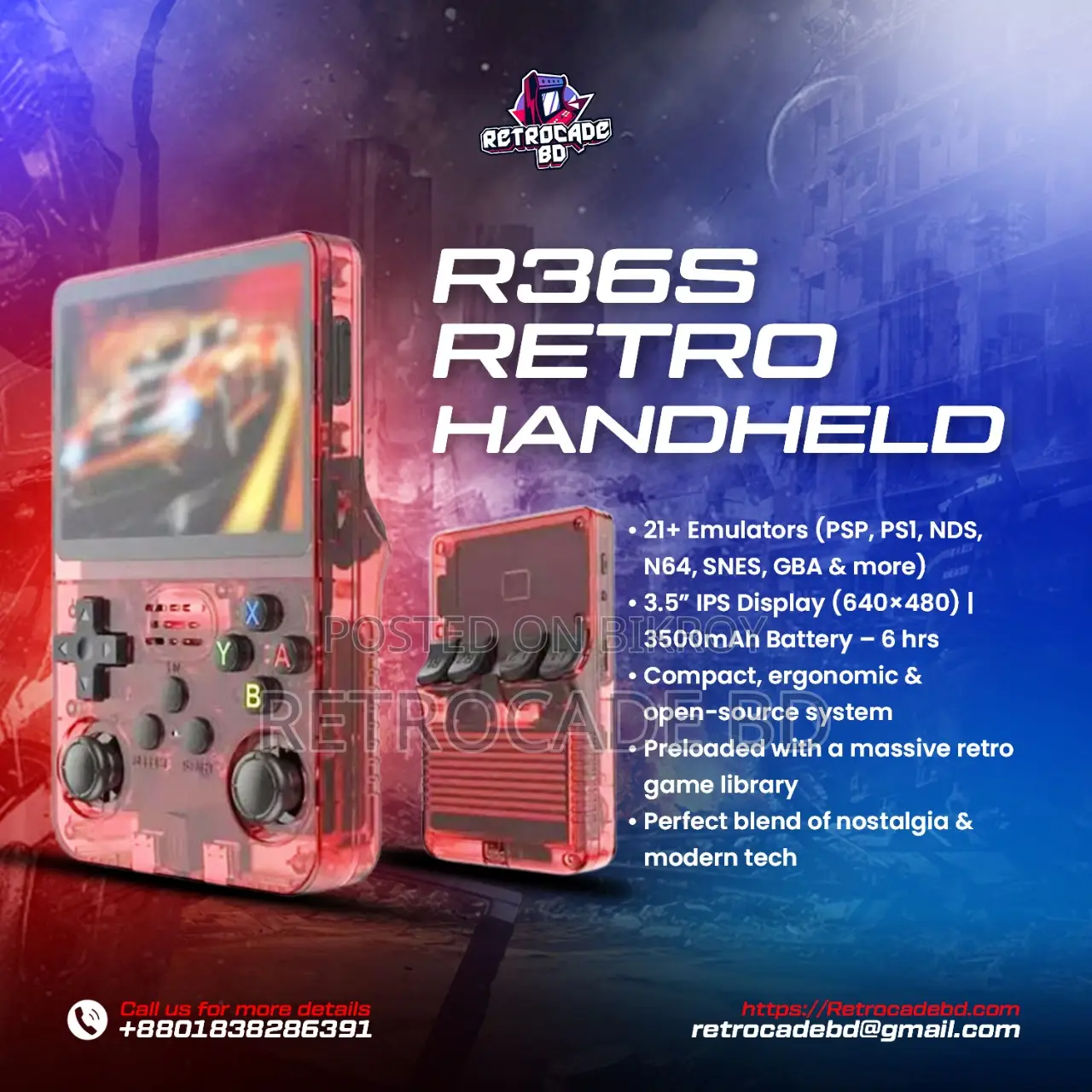 Handheld retro consoles few different models