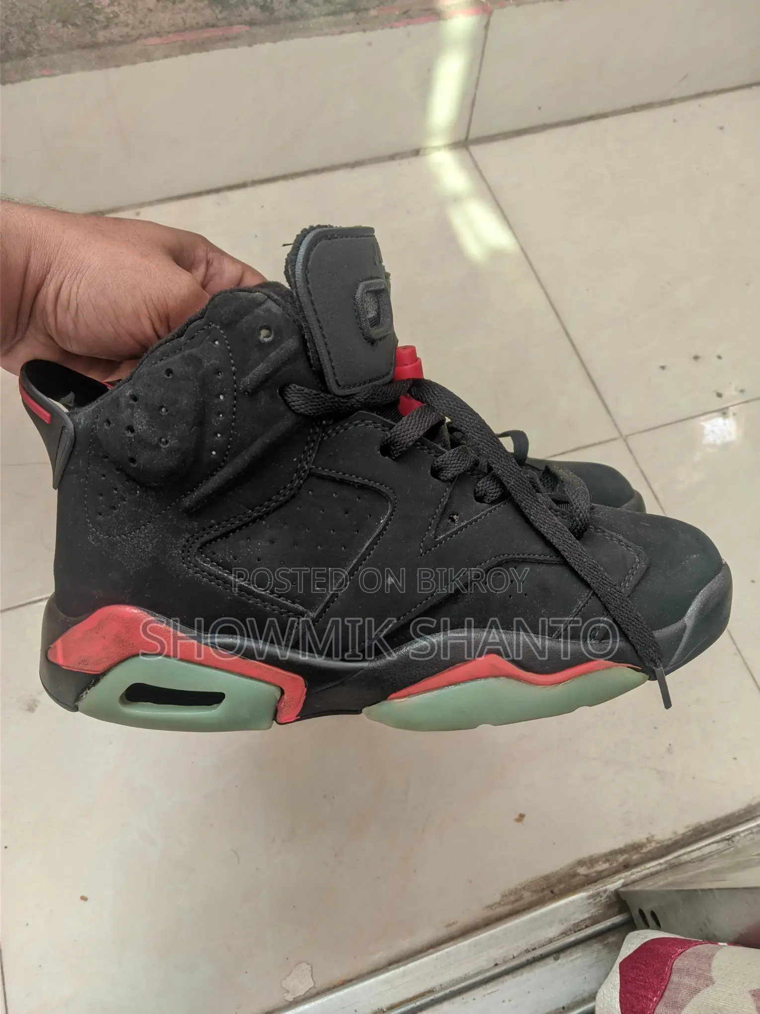 Air Jordan 6 || Color - Black Grade – Oem