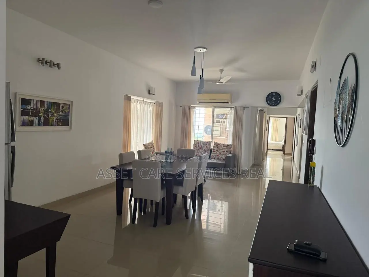 নর্থ গুলশানে সম্পূর্ণ ফার্নিশড ফ্ল্যাট ভাড়া।