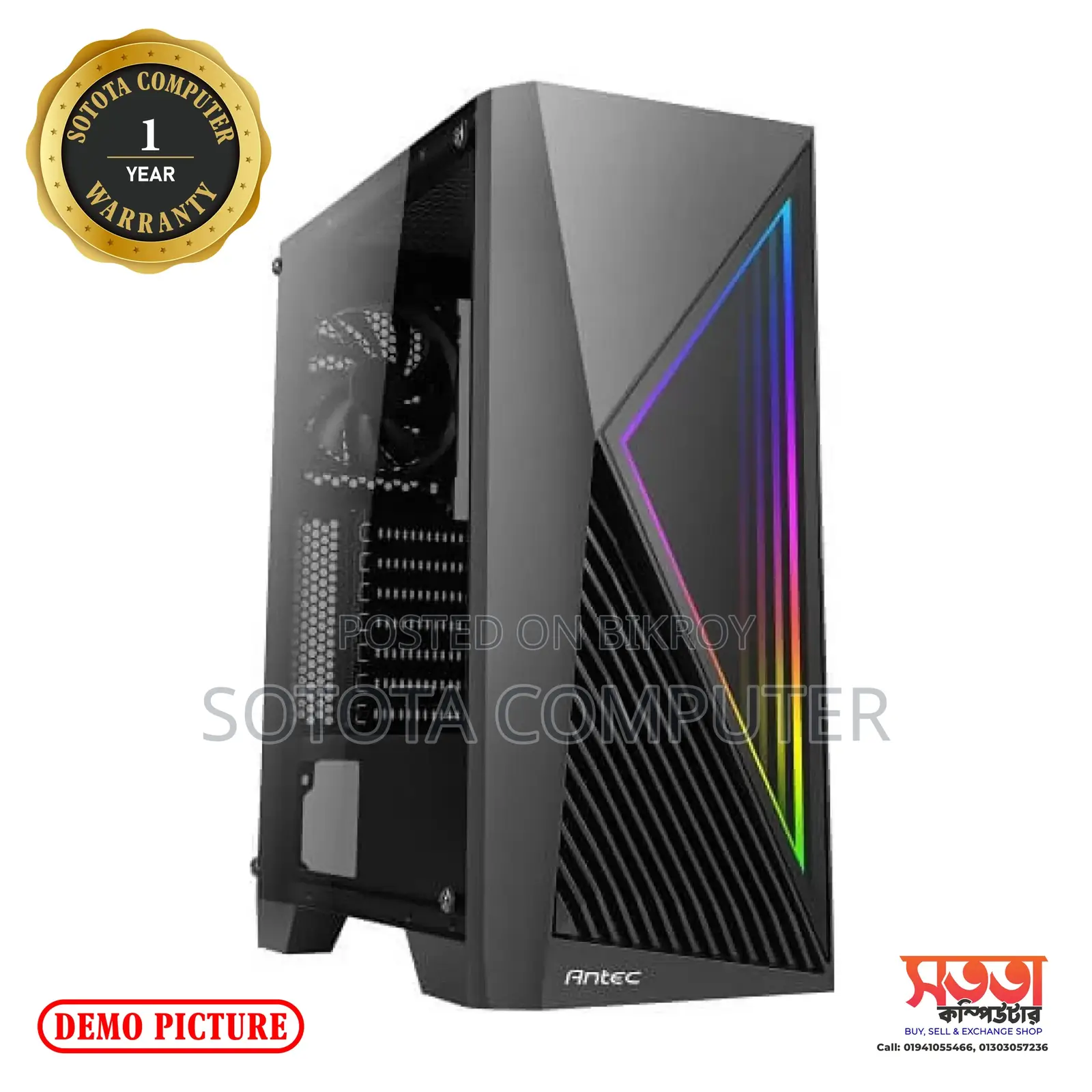 New Gigabyte H61+Core i3 3rd Gen+8GB Ram+128GB SSD- 3year Warranty
