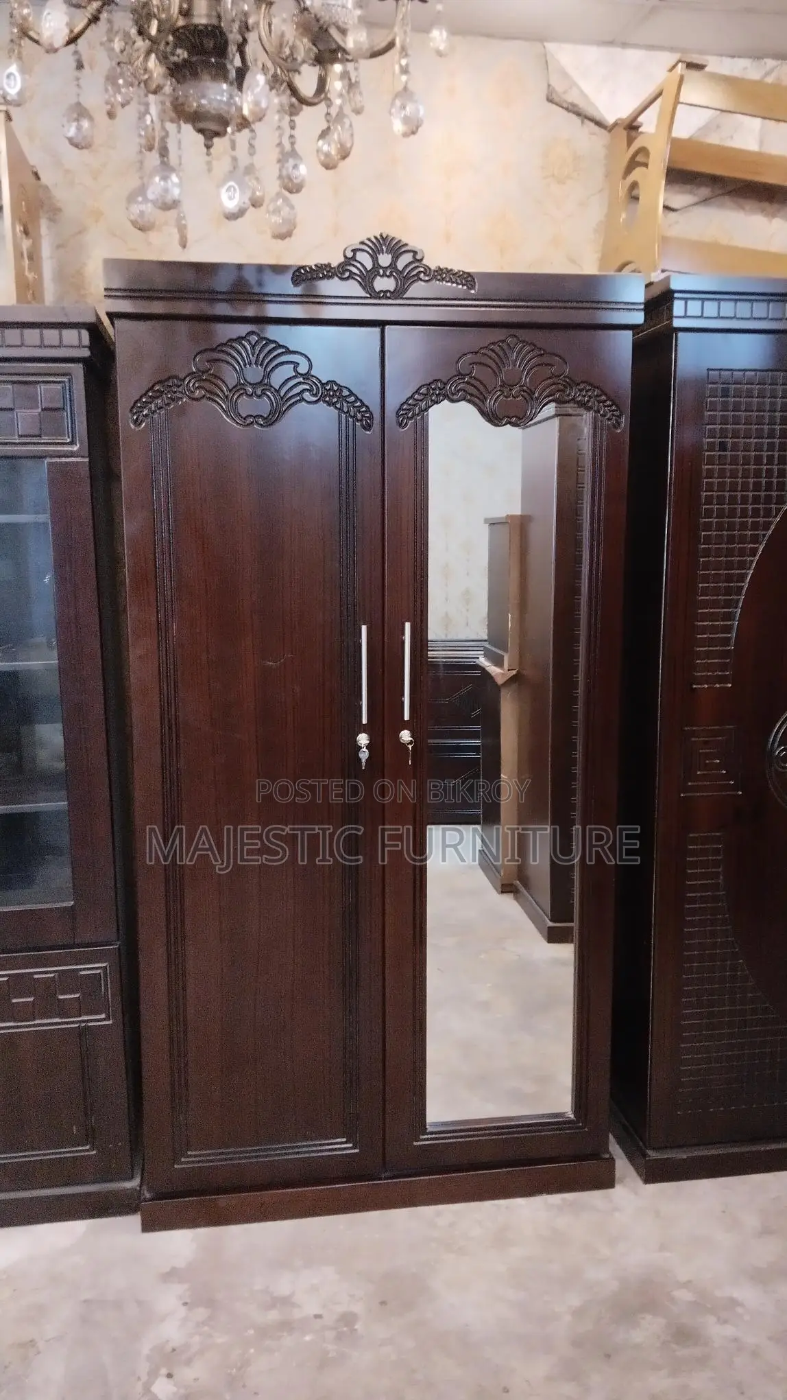 নতুন আলমিরা ২ পাল্লা মালয়েশিয়ান এমডিএফ। মডেল # ৭৪৪
