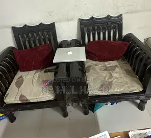 Mahogany Wood Sofa and Divan