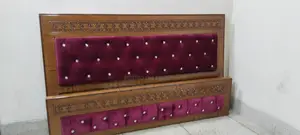 NEW BED CANADIAN OAK VELVET SETTING.M # 16