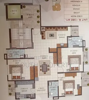 Almost ready 1380 sft flat sale at Khilgaon A block