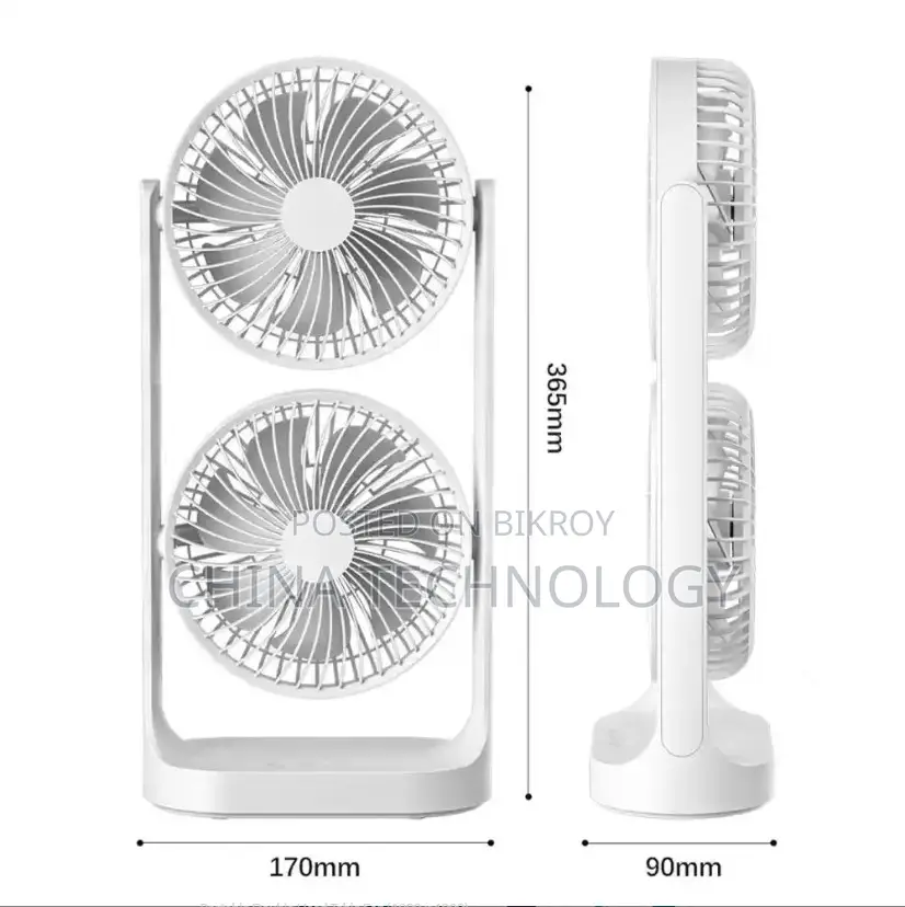 USB Fan, Portable Double-layer Cooling Fan