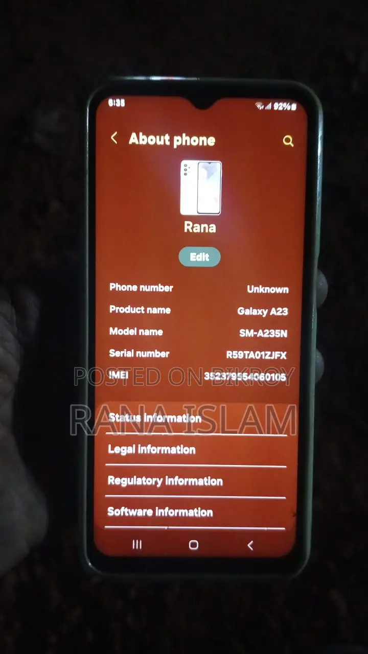 Samsung Galaxy A23 . (Used)