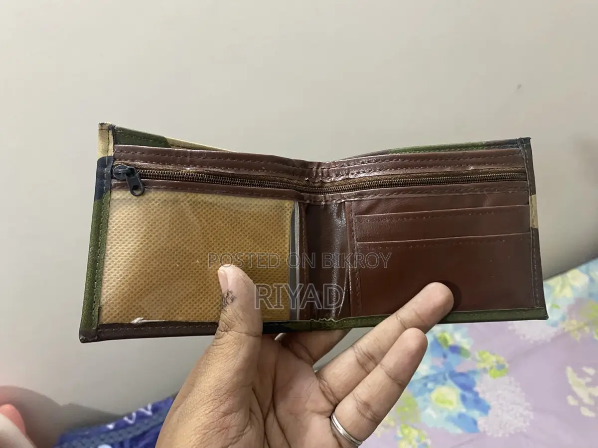 Aarong Genuine Leather Wallet + Army Camouflaged
