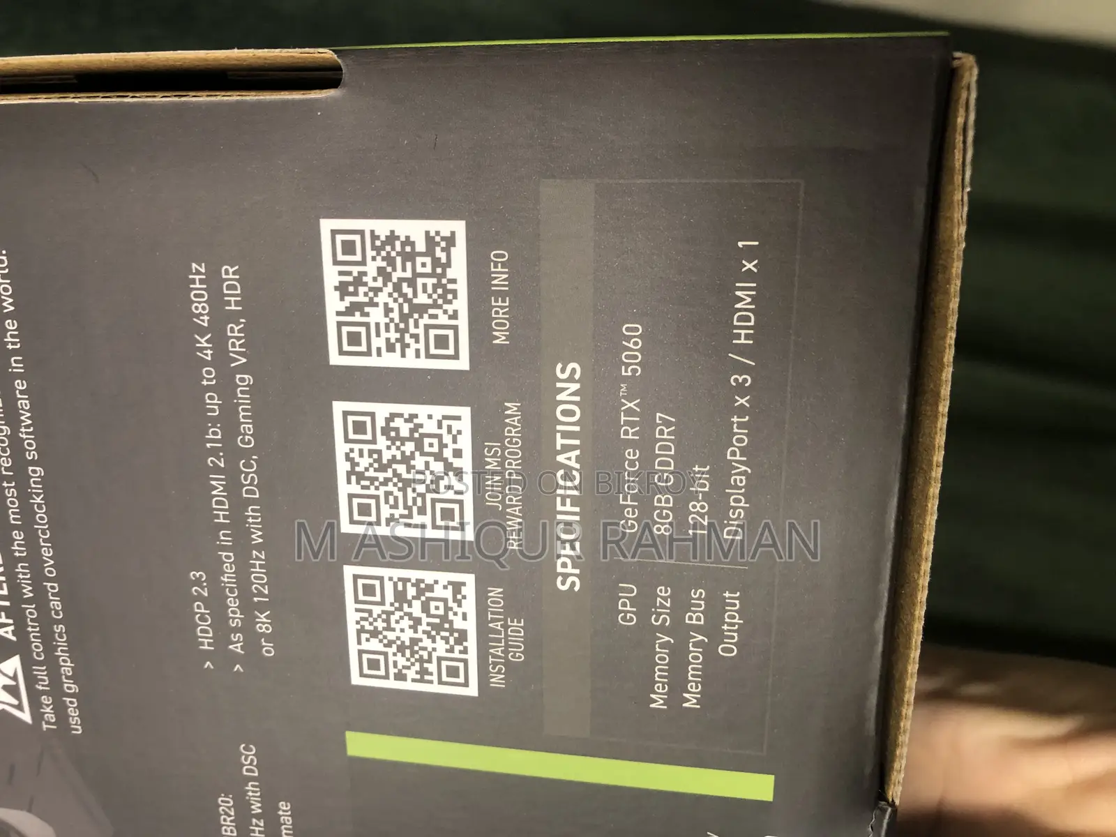 Msi Geforce Rtx 5060 8g Shadow 2x