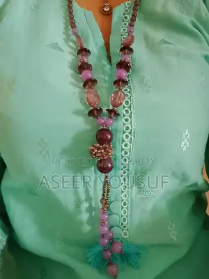 নারীদের জন্য চমৎকার উচ্চ মানের পুঁতির নেকলেস (বেগুনি)