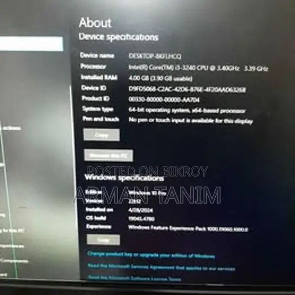 Core I3 3rd Generation PC