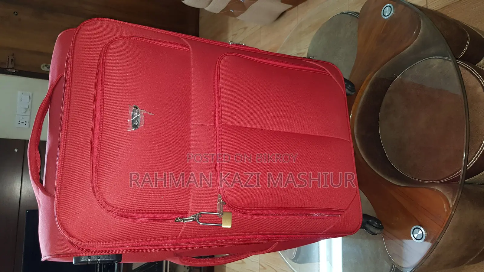 New Red Luggage for Travelers