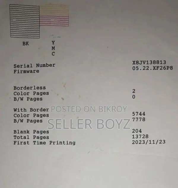 Epson l3250 colour tank all in one printer.