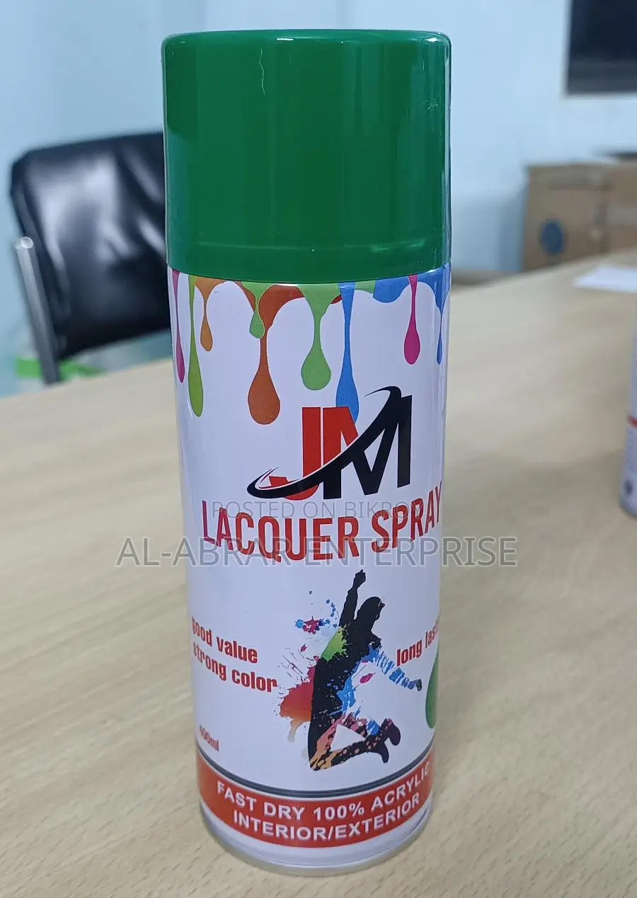JM LACQUER SPRAY Color black
