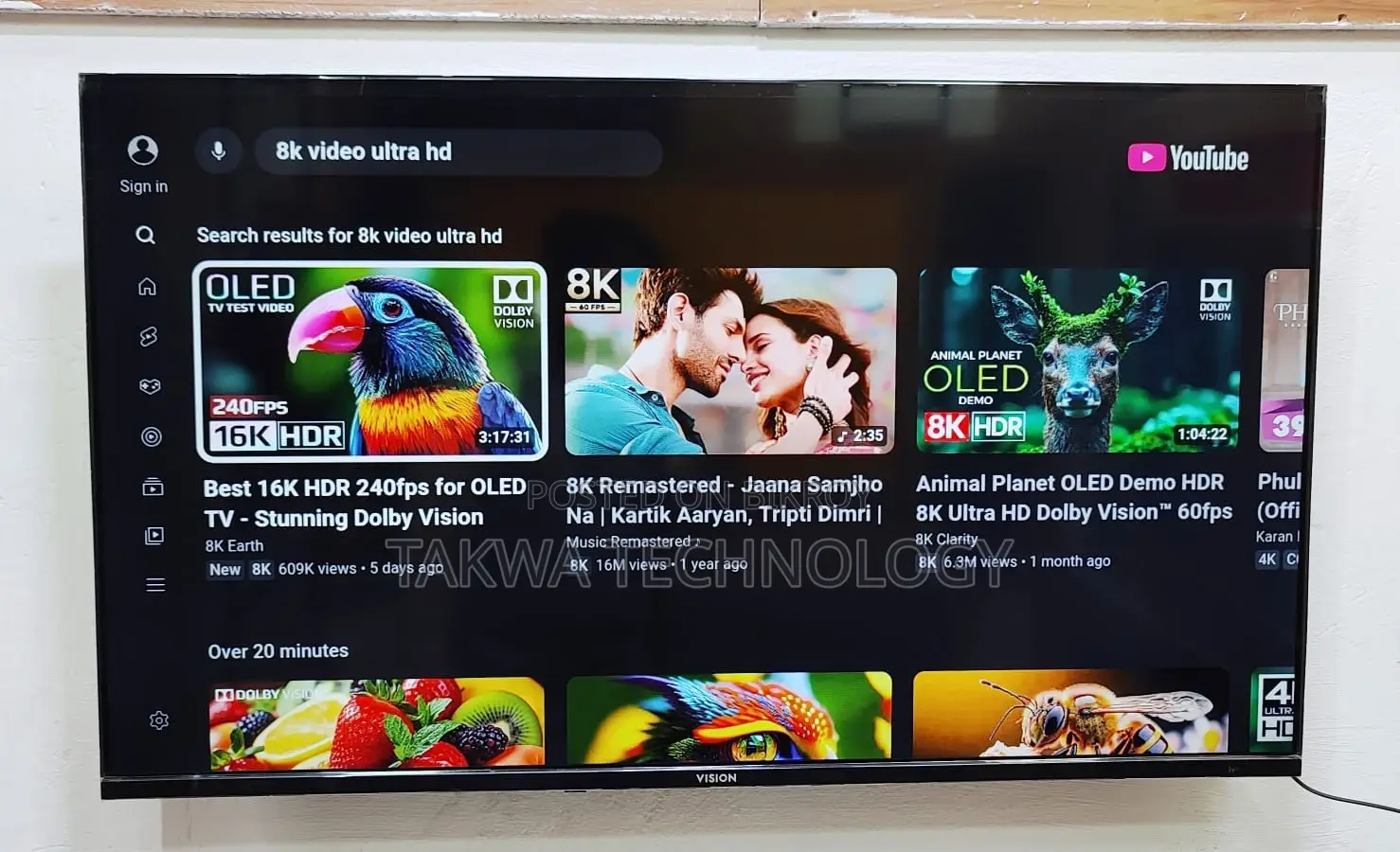 Vision-43" Inch Google Framless Voice Control TV