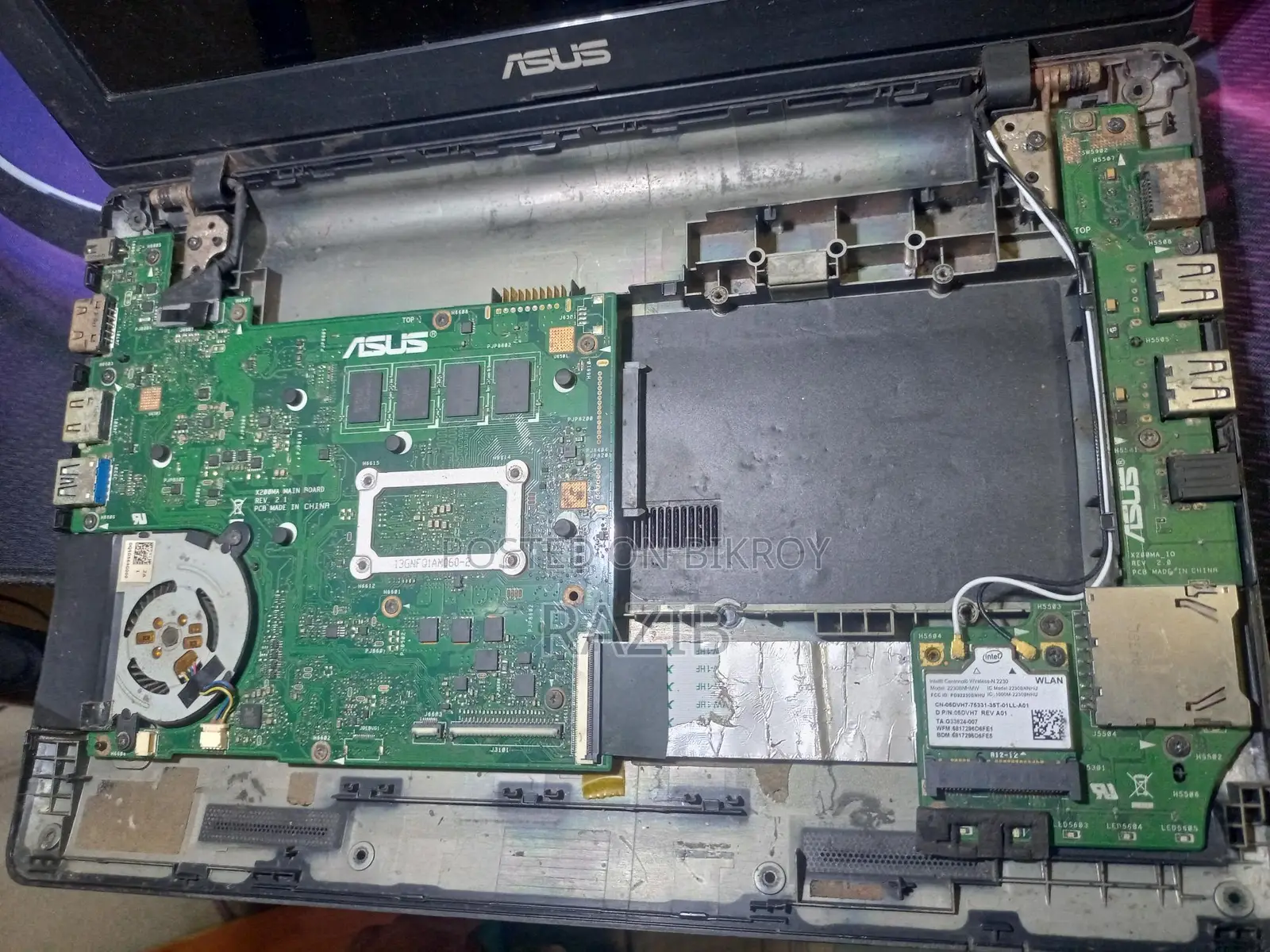Asus X200M laptop er working motherboard sell korbo.
