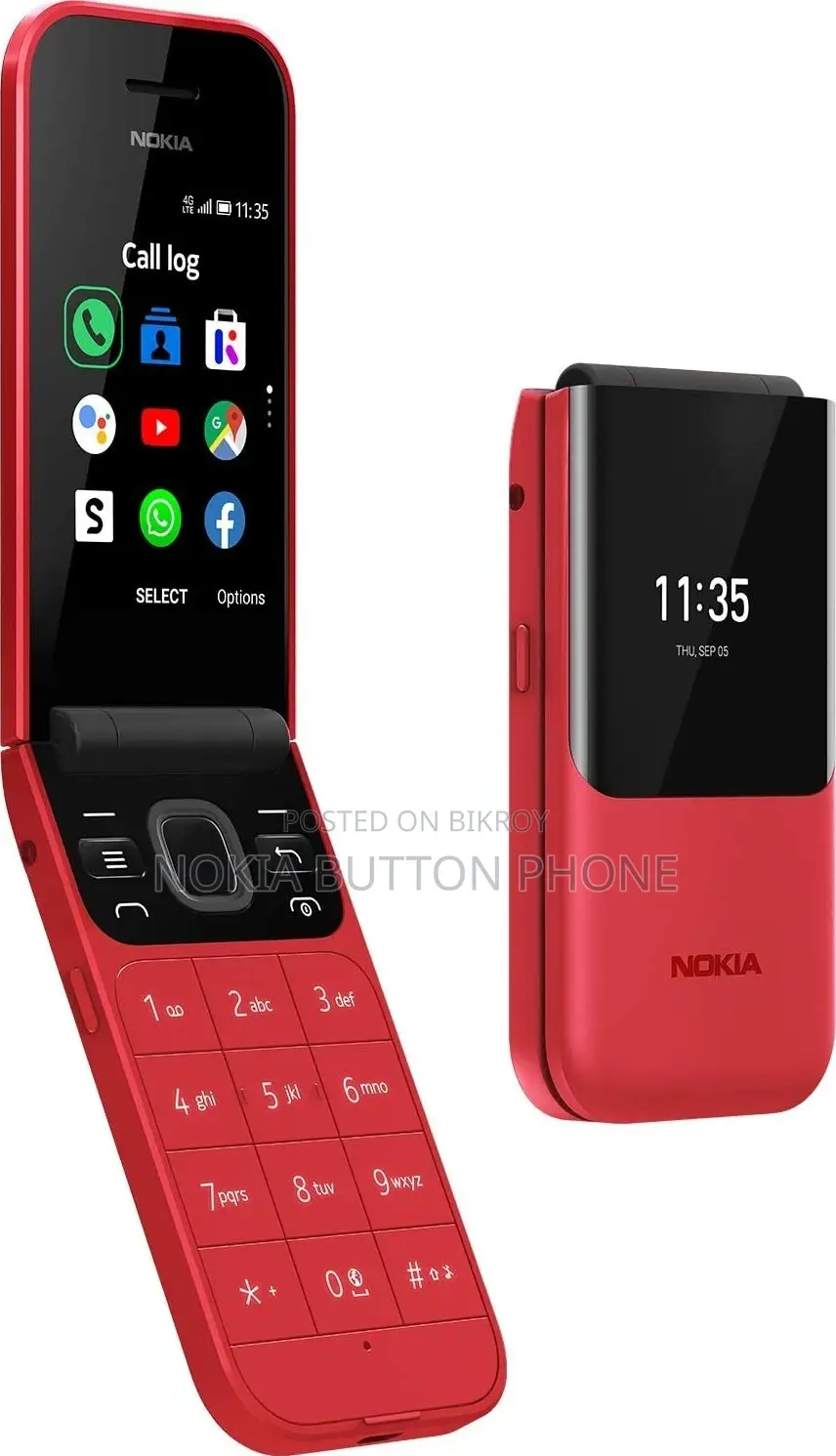 Nokia 2720 Flip Button Phone (Brand New)