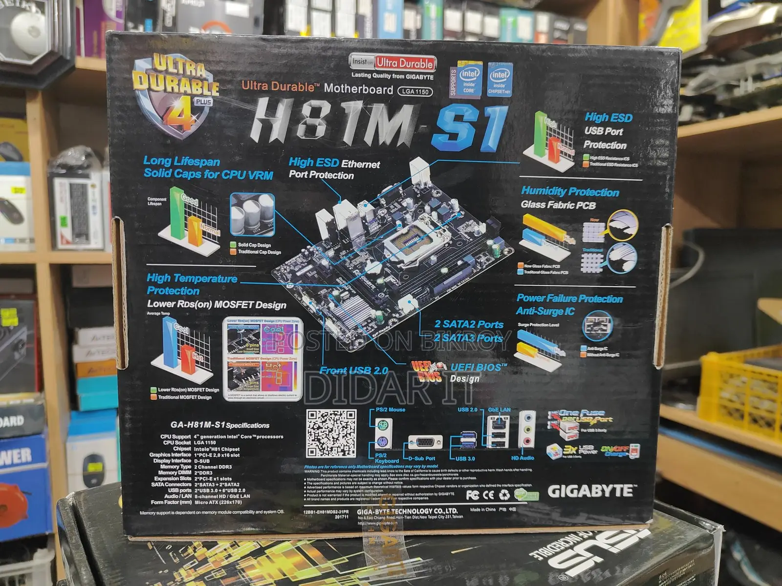 Brand New Intact GIGABYTE H81M-S1 Motherboard with Warranty