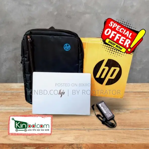 Hp এলিটবুক G6 8Gen-i5 8GB-Ram 256GB-SSD 4Hour Backup Bag free