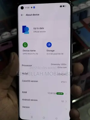 ওপ্পো রেনো৫ প্রো ৫জি ২৫৬ জিবি ব্লু