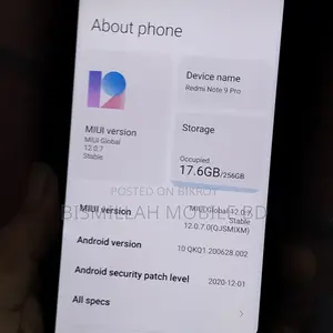 Xiaomi Redmi Note 9 Pro 256 GB