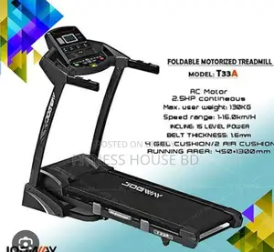 JOGWAY T33A ফোল্ডেবল মোটরাইজড ট্রেডমিল এসি ২.৫ এইচপি মোটর