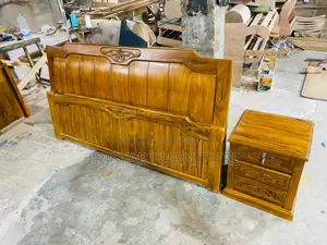 সেগুন কাঠের বেড BL134F