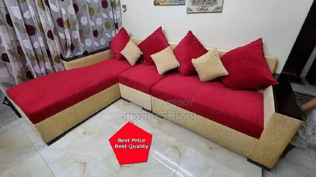 L-Shape Divan Big Corner Sofa Set