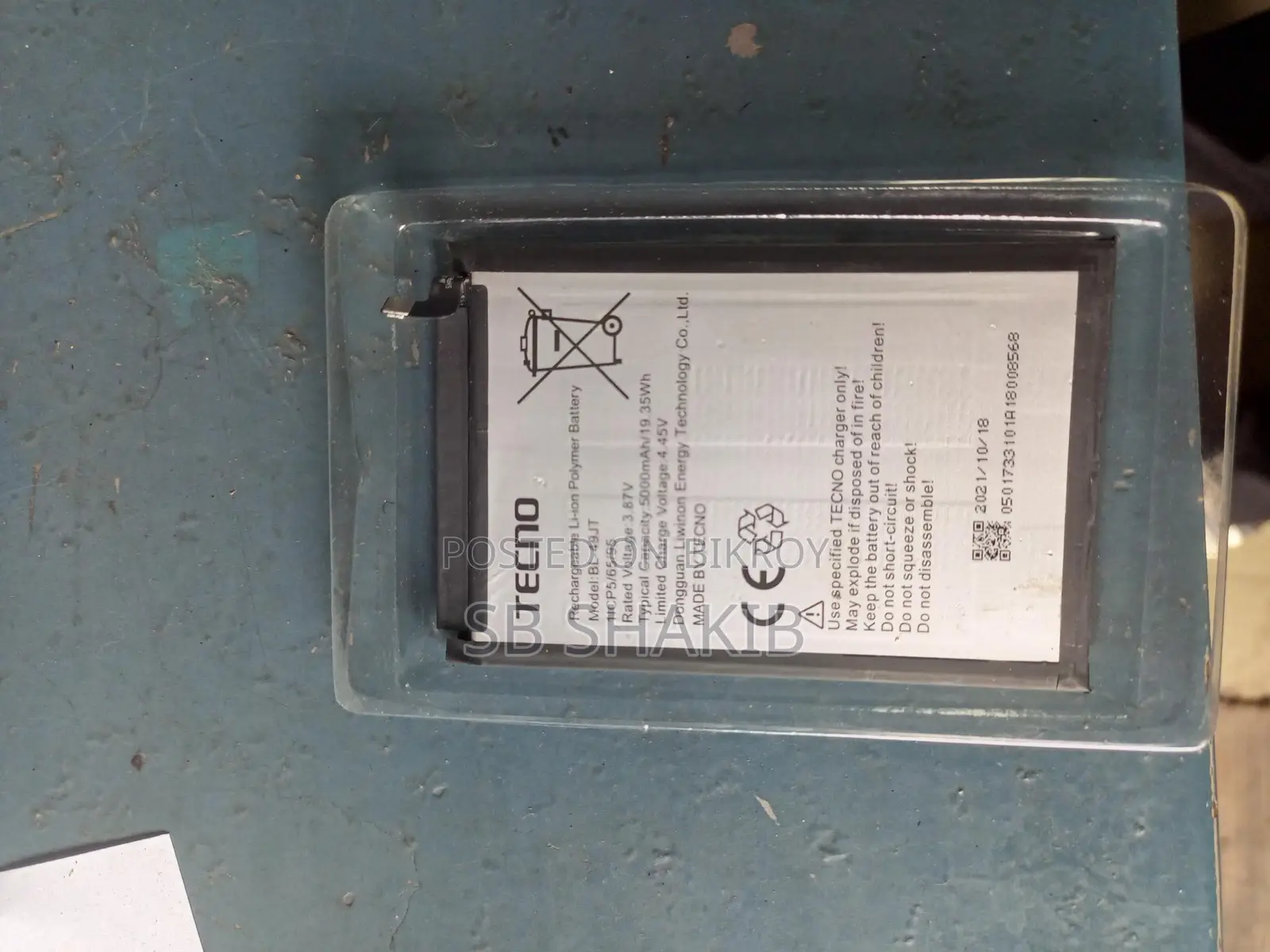 Tecno Original Battery – 5000mah
